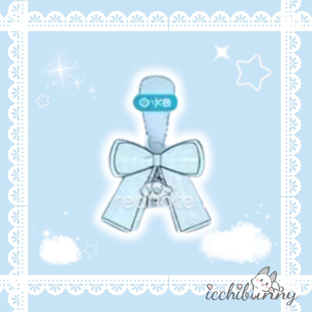 #10 Ribbon Charm - Blue (16cm x 14cm)