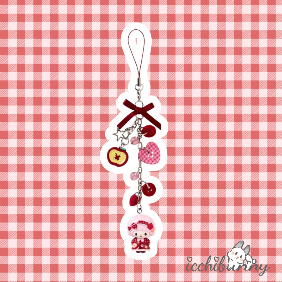 (13) Autumn Apple My Sweet Piano Keychain