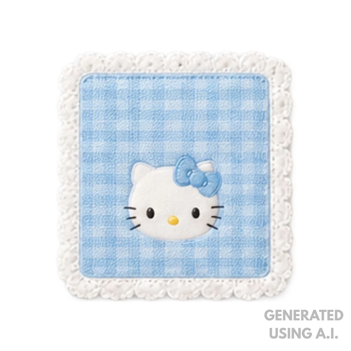 (13) Hello Kitty Handtowel ~ Blue (25cm)