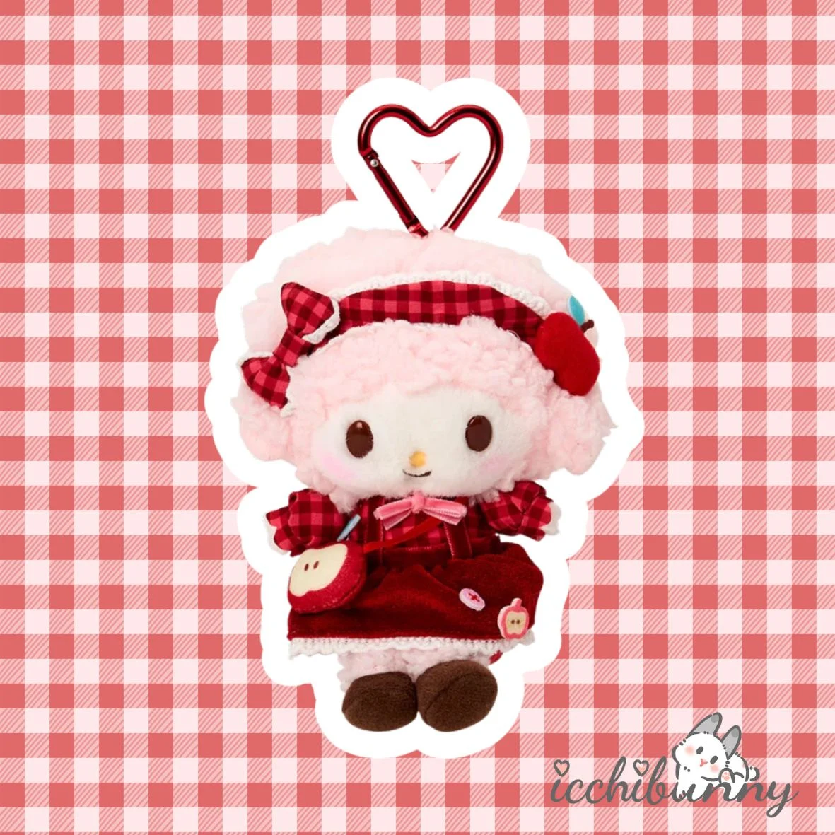 (3) Autumn Apple My Sweet Piano Plush Keychain