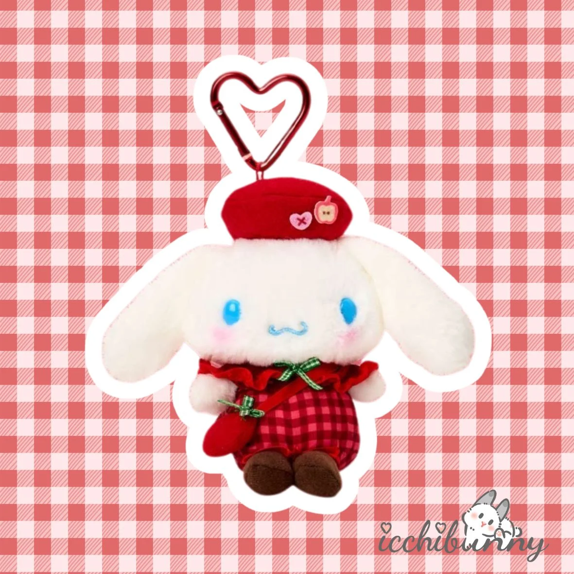 (5) Autumn Apple Cinnamoroll Plush Keychain