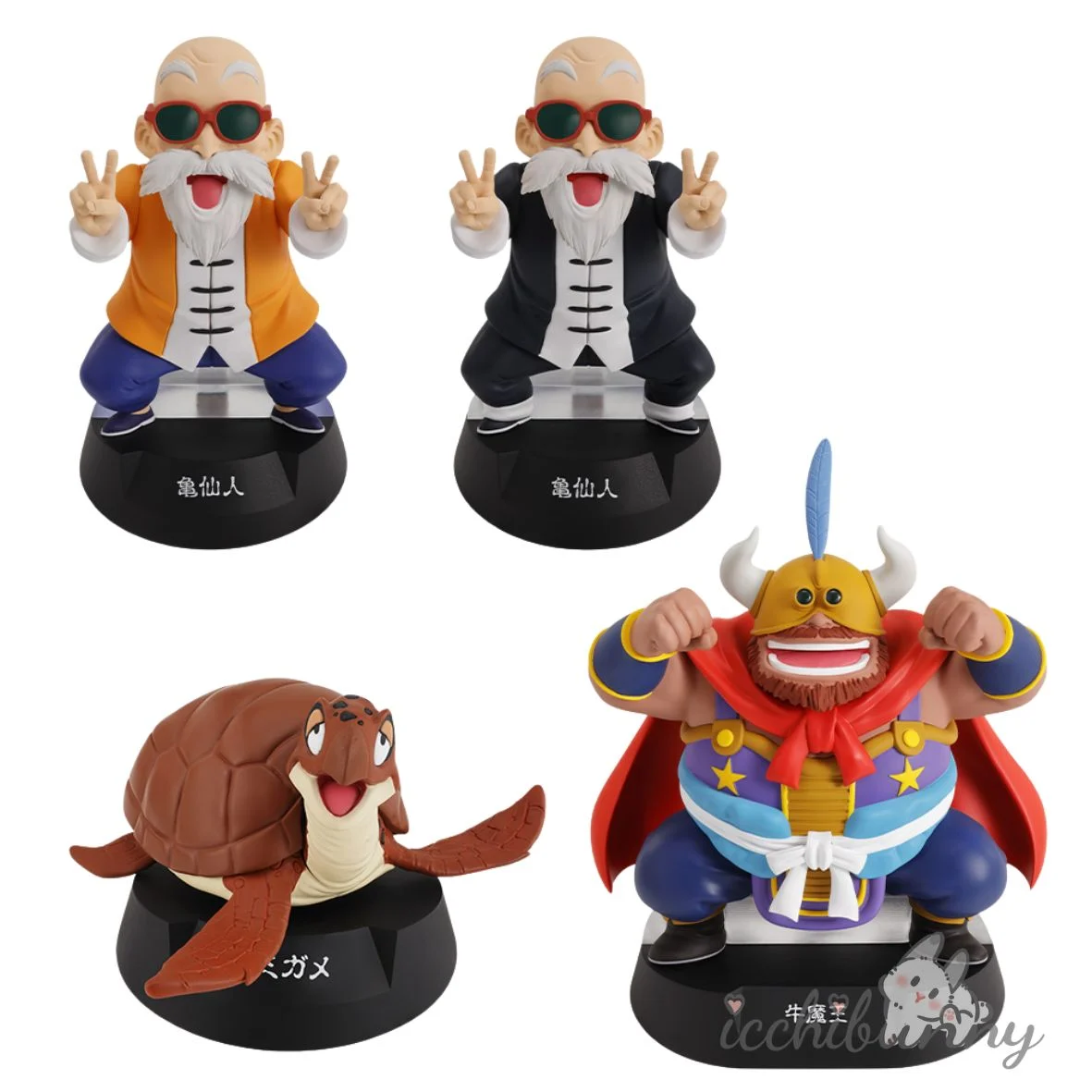 Master Roshi, Sea Turtle, and Ox King ASSEMBLE Figures