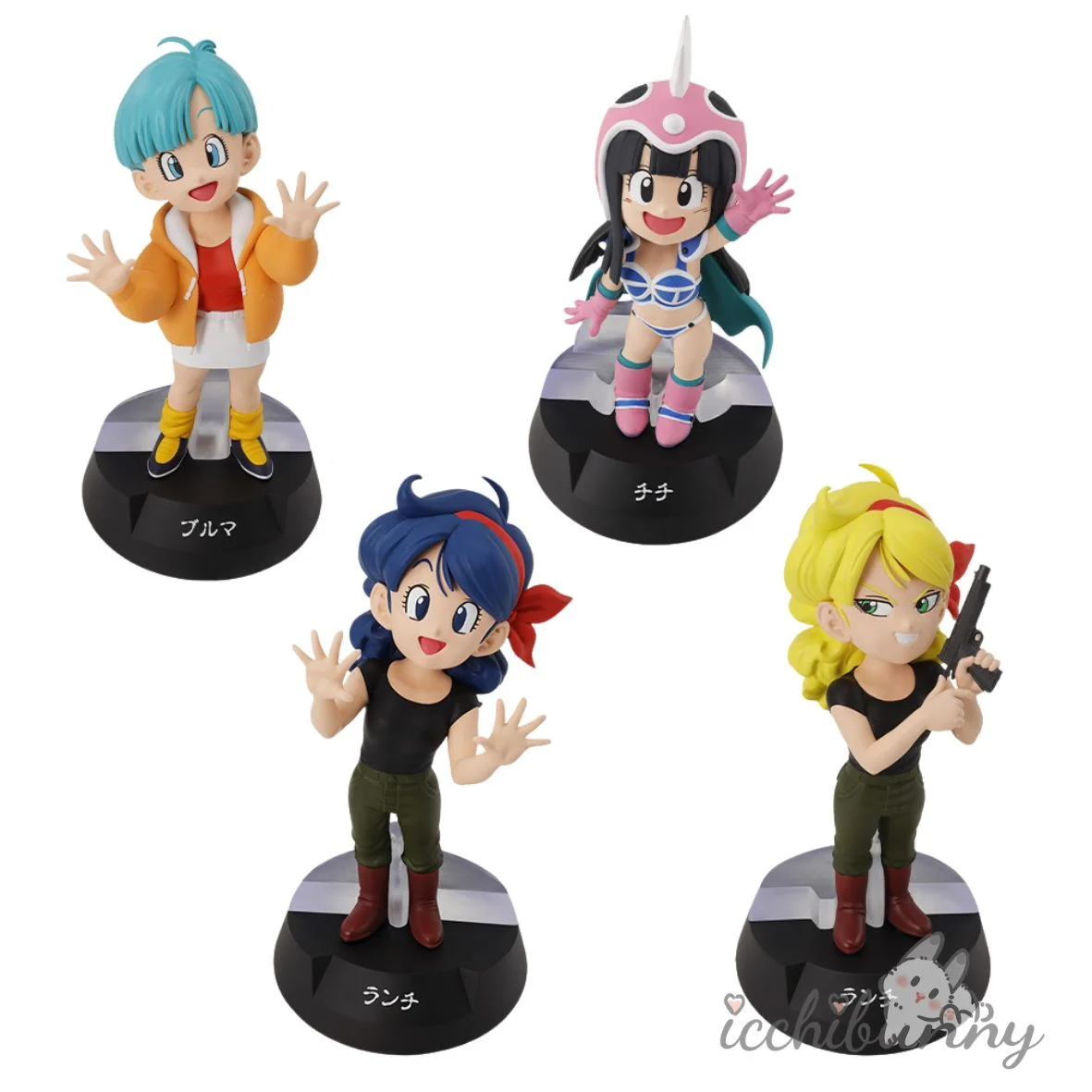 Bulma, Chi-Chi, and Launch ASSEMBLE Figures