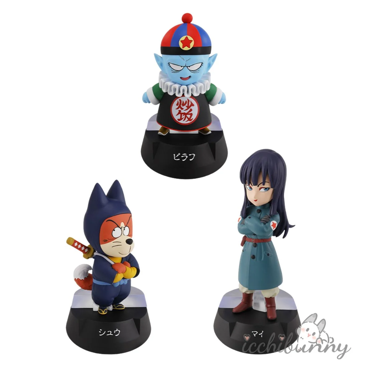 Pilaf, Shumai, and ASSEMBLE Figures