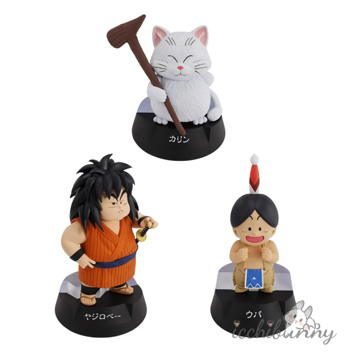 Karin, Yajirobe, and Upa ASSEMBLE Figures